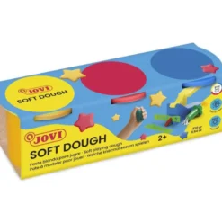 Plastilina Blandiver Jovi 3 colores rojo amarillo azul botes de 50 gr