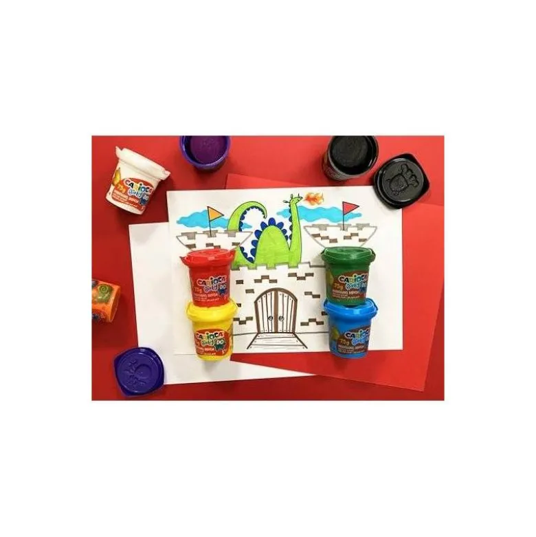 PLASTILINA CARIOCA BABY DOUGH BOTE 75 G SET DE 3 COLORES SURTIDOS