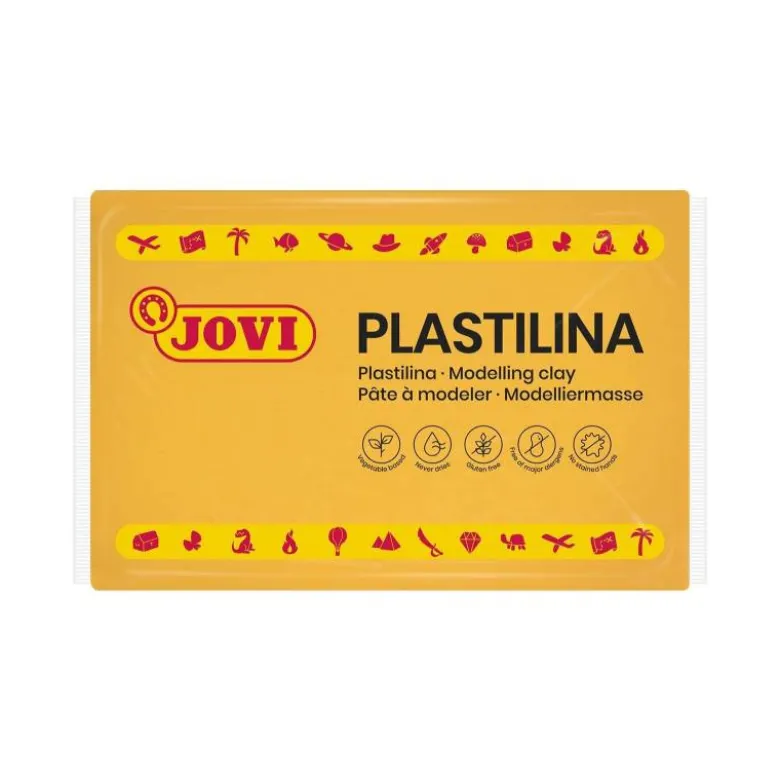 Plastilina Jovi color Amarillo oscuro grande 350 gr