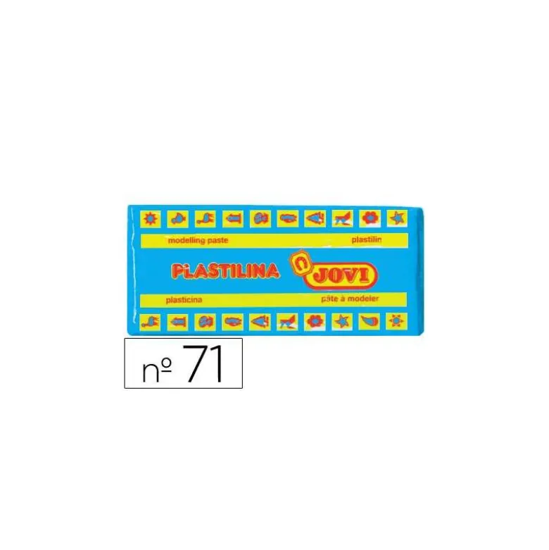 Plastilina Jovi color Azul claro mediano 150 gr