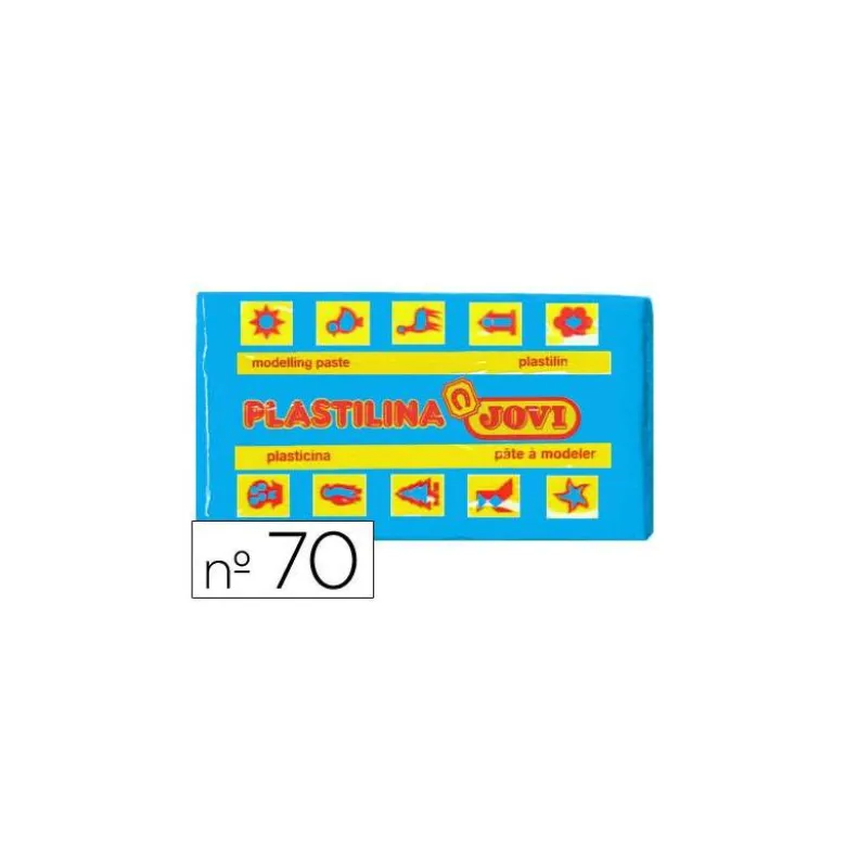 Plastilina Jovi color azul claro pequeña 50 gr