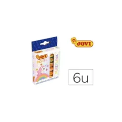 Plastilina Jovi colores pastel estuche 6 colores 15 gr