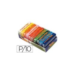 Plastilina Jovi colores surtidos pequeña paquete 10 colores 50 gr