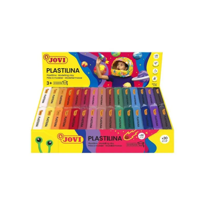 Plastilina Jovi colores surtidos pequeña Caja 30 50 gr