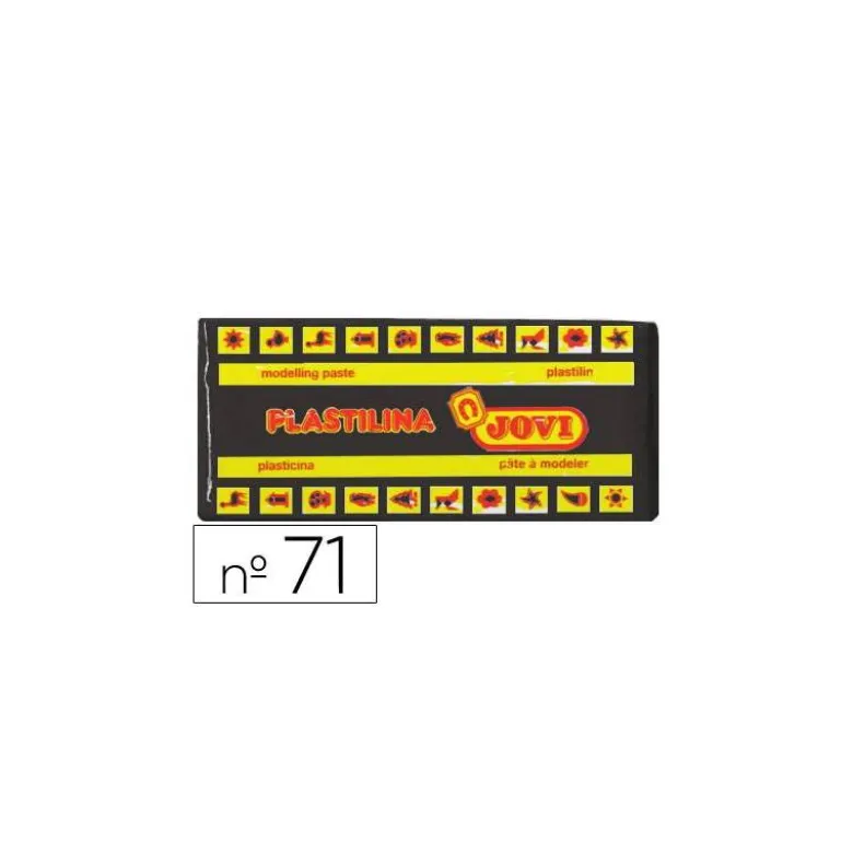 Plastilina Jovi color Negro mediano 150 gr