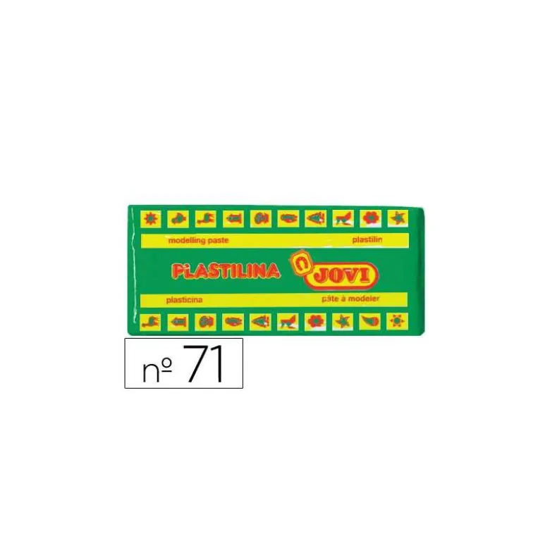 Plastilina Jovi color Verde claro mediano 150 gr