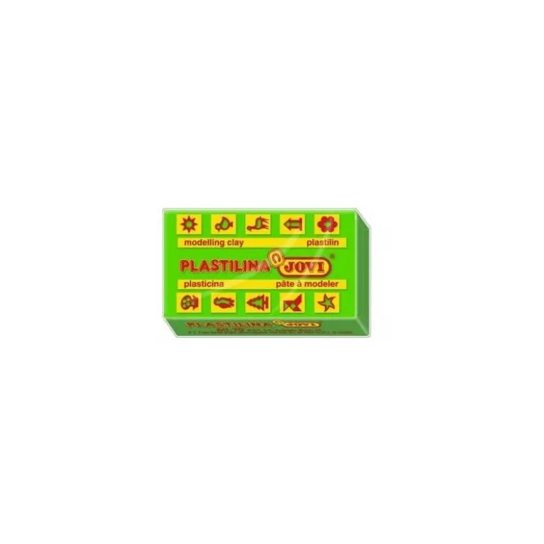 Plastilina Jovi color verde claro pequeña 50 gr