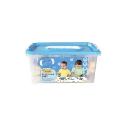 PLASTILINA JOVI MY FIRST BABY SUPER BLANDA 38 G BAUL CON 20 UNIDADES COLORES SURTIDOS + 9 SELLOS MADERA SURTIDOS