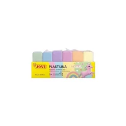 PLASTILINA JOVI 70 SURTIDA TAMAÑO PEQUEÑO COLORES PASTEL SURTIDOS CAJA DE 6 UNIDADES 50 GR