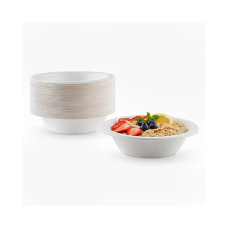 PLATO DE FIBRA BIO BOL 340/350 CC PAQUETE DE 50 UNIDADES
