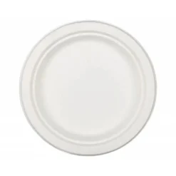Plato de fibra natural Nupik 17cm color blanco