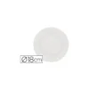 PLATO PAPEL RECICLABLE BLANCO 18 CM PAQUETE 50 UNIDADES