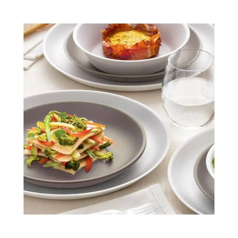 PLATO POLIPROPILENO ARCHIVO 2000 LLANO 23,5 CM DIAMETRO REUTILIZABLE E IRROMPIBLE LIBRE BPA COLOR GRIS