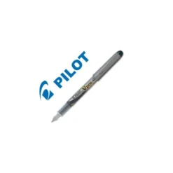 Pluma pilot v pen silver desechable negro svp-4wb