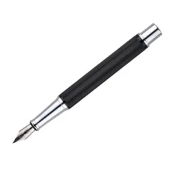 PLUMA Y ESTUCHE BELIUS TURBO ALUMINIO TEXTURA PUNTEADA COLOR NEGRO Y PLATEADO TINTA AZUL CAJA DE DISEÑO