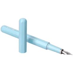 PLUMA Y FUNDA DE SIMILPIEL BELIUS SPACE B COLOR MINIMALISTA AZUL TINTA AZUL CAJA DE DISEÑO