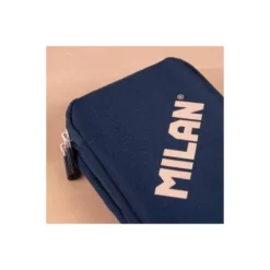 PLUMIER ESCOLAR MILAN 430 SINCE 1918 DOBLE CON ACCESORIOS COLOR AZUL 195X50X130 MM
