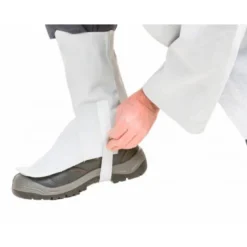 POLAINA PARA SOLDADOR FARU CUERO AL CROMO AJUSTABLE CON VELCRO Y HEBILLA 40 CM