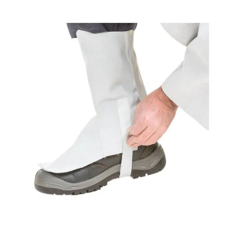 POLAINAS DE CUERO SAFETOP SERIE STANDARD COLOR GRIS JUEGO DE 2 UNIDADES