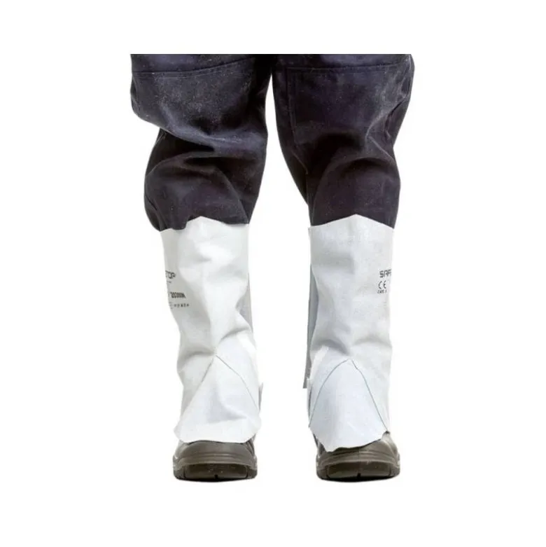 POLAINAS DE CUERO SAFETOP SERIE STANDARD COLOR GRIS JUEGO DE 2 UNIDADES