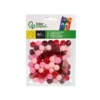 POMPONES DE COLORES LIDERPAPEL 1,5 CM TONALIDADES ROJAS BOLSA CON 80 UNIDADES