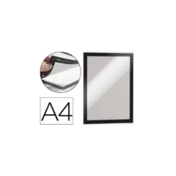 Porta anuncios Durable magnetico adhesivo A4 negro