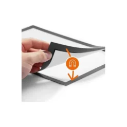 Porta anuncios Durable magnetico adhesivo A4 rojo