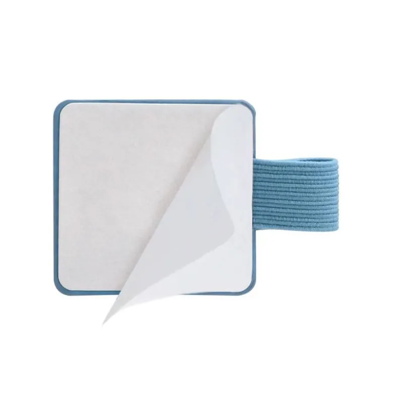 PORTABOLIGRAFO AUTOADHESIVO ANTARTIK PARA CUADERNO NOTE CON ELASTICO HASTA 15 MM GROSOR 80 MM AZUL CLARO 40X40