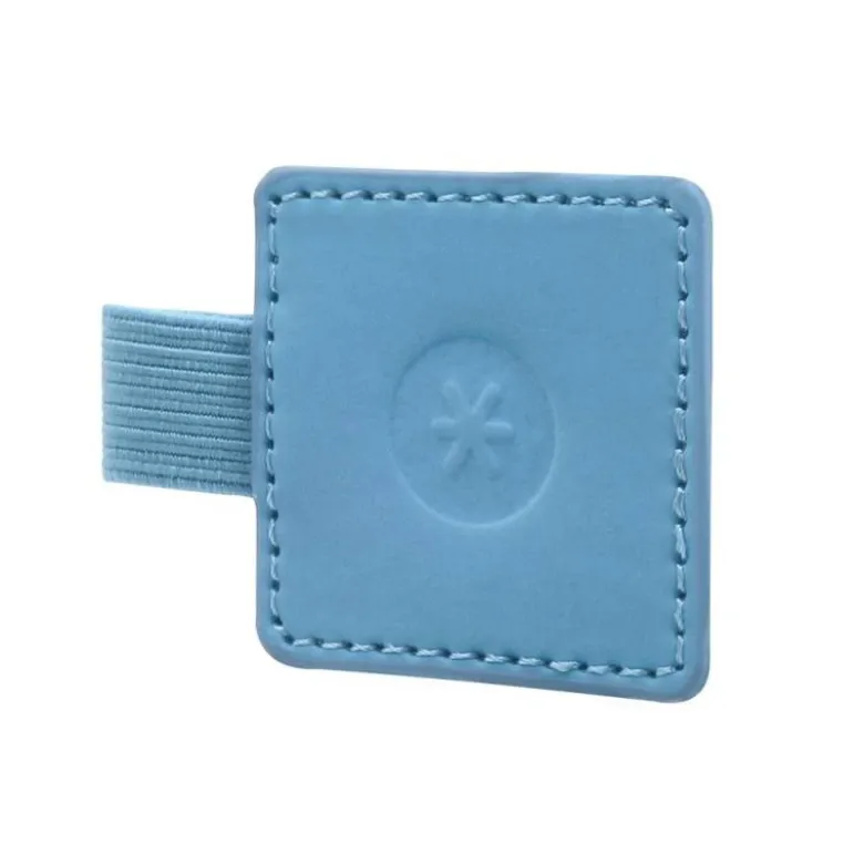 PORTABOLIGRAFO AUTOADHESIVO ANTARTIK PARA CUADERNO NOTE CON ELASTICO HASTA 15 MM GROSOR 80 MM AZUL CLARO 40X40