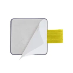 PORTABOLIGRAFO AUTOADHESIVO ANTARTIK PARA CUADERNO NOTE CON ELASTICO HASTA 15 MM GROSOR 80 MM MORADO Y AMARILLO