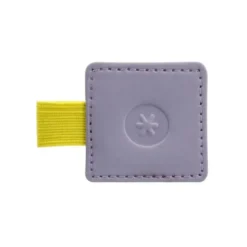 PORTABOLIGRAFO AUTOADHESIVO ANTARTIK PARA CUADERNO NOTE CON ELASTICO HASTA 15 MM GROSOR 80 MM MORADO Y AMARILLO