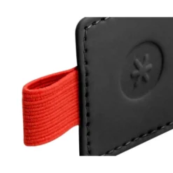 PORTABOLIGRAFO AUTOADHESIVO ANTARTIK PARA CUADERNO NOTE CON ELASTICO HASTA 15 MM GROSOR 80 MM NEGRO Y ROJO