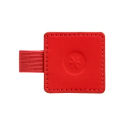PORTABOLIGRAFO AUTOADHESIVO ANTARTIK PARA CUADERNO NOTE CON ELASTICO HASTA 15 MM GROSOR 80 MM ROJO 40X40 MM