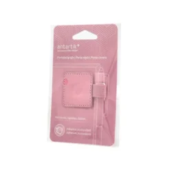 PORTABOLIGRAFO AUTOADHESIVO ANTARTIK PARA CUADERNO NOTE CON ELASTICO HASTA 15 MM GROSOR 80 MM ROSA 40X40 MM