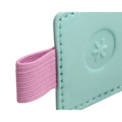 PORTABOLIGRAFO AUTOADHESIVO ANTARTIK PARA CUADERNO NOTE CON ELASTICO HASTA 15 MM GROSOR 80 MM TURQUESA Y ROSA