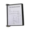 PORTACATALOGO DE PARED TARIFOLD PRO CON 5 FUNDAS A4 POLIPROPILENO EASY LOAD COLOR NEGRO 355X390X170 MM