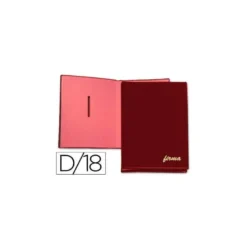 Portafirmas plastico Pardo 18 departamentos color Burdeos