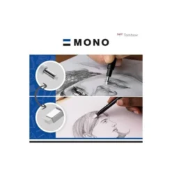 PORTAGOMAS TOMBOW MONOCROMO ZERO PUNTA REDONDA 2,3 MM DIAMETRO
