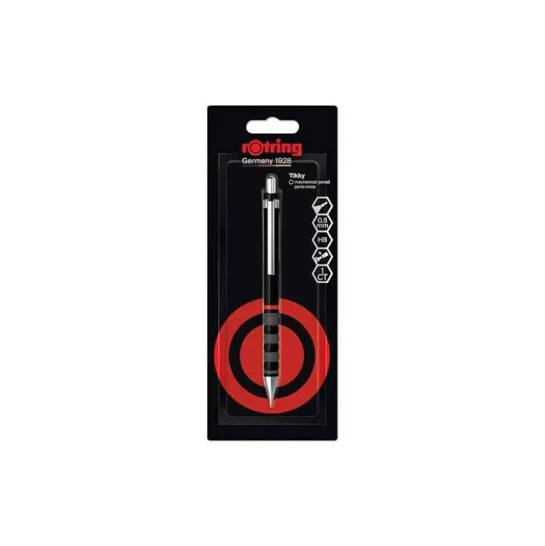 PORTAMINAS ROTRING TIKKY RETRO 0,5 MM COLOR NEGRO