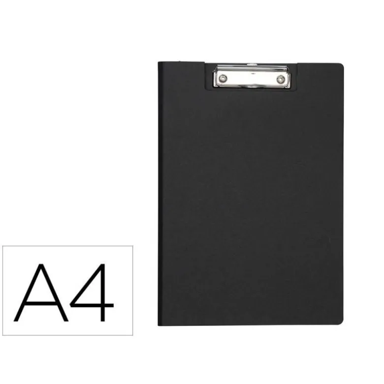 PORTANOTAS MAUL BALANCE DIN A4 CARTON REFORZADO 8 MM CON PINZA COLOR NEGRO