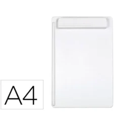 PORTANOTAS MAUL GO DIN A4 PLASTICO RECICLADO CON PINZA COLOR BLANCO