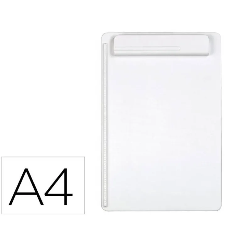 PORTANOTAS MAUL GO DIN A4 PLASTICO RECICLADO CON PINZA COLOR BLANCO