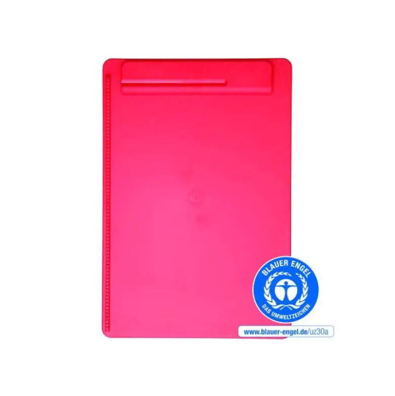 PORTANOTAS MAUL GO DIN A4 PLASTICO RECICLADO CON PINZA COLOR ROJO