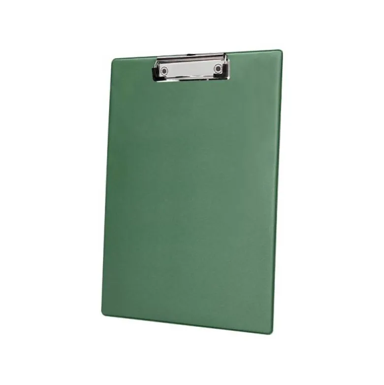 PORTANOTAS Q-CONNECT PLASTICO 50% RECICLADO DIN A4 VERDE OLIVA GROSOR 2,1MM