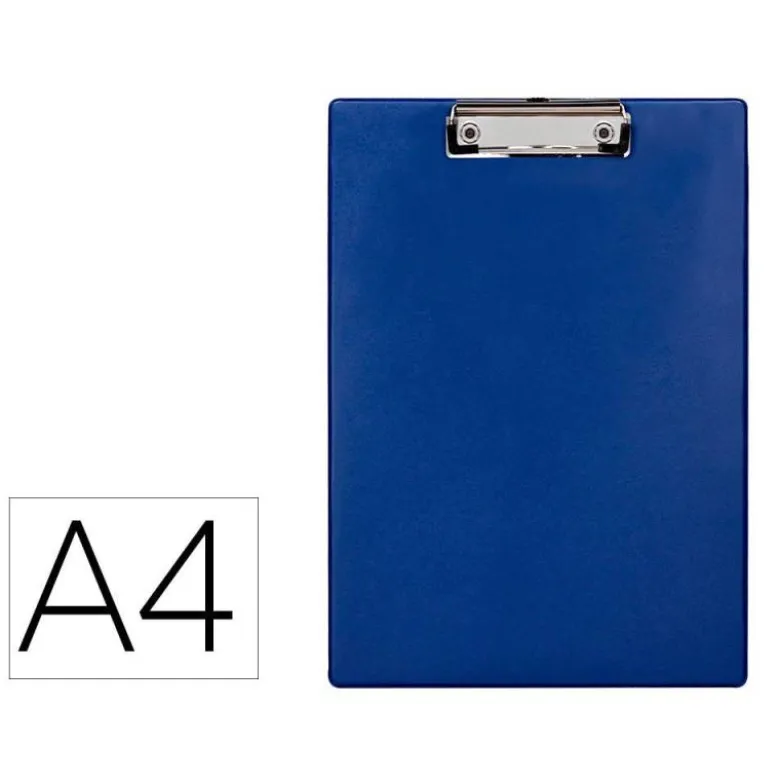 PORTANOTAS Q-CONNECT PLASTICO 50% RECICLADO DIN A4 AZUL GROSOR 2,1 MM