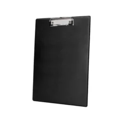 PORTANOTAS Q-CONNECT PLASTICO 50% RECICLADO DIN A4 NEGRO GROSOR 2,1 MM