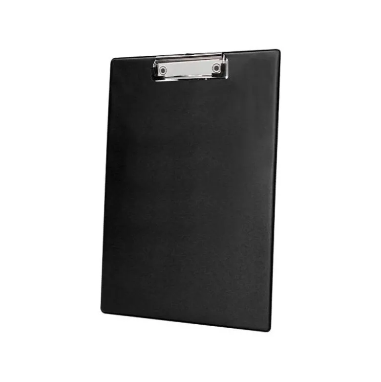 PORTANOTAS Q-CONNECT PLASTICO 50% RECICLADO DIN A4 NEGRO GROSOR 2,1 MM