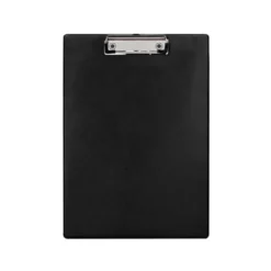 PORTANOTAS Q-CONNECT PLASTICO 50% RECICLADO DIN A4 NEGRO GROSOR 2,1 MM