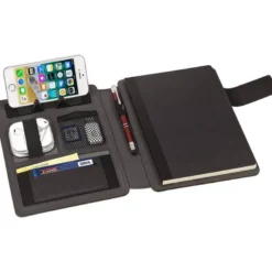 PORTANOTAS CARCHIVO VENTURE DIN A5 CON SOPORTE SMARTPHONE CUADERNO COLOR GRIS