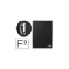 Portanotas plastico con miniclip lateral Liderpapel negro